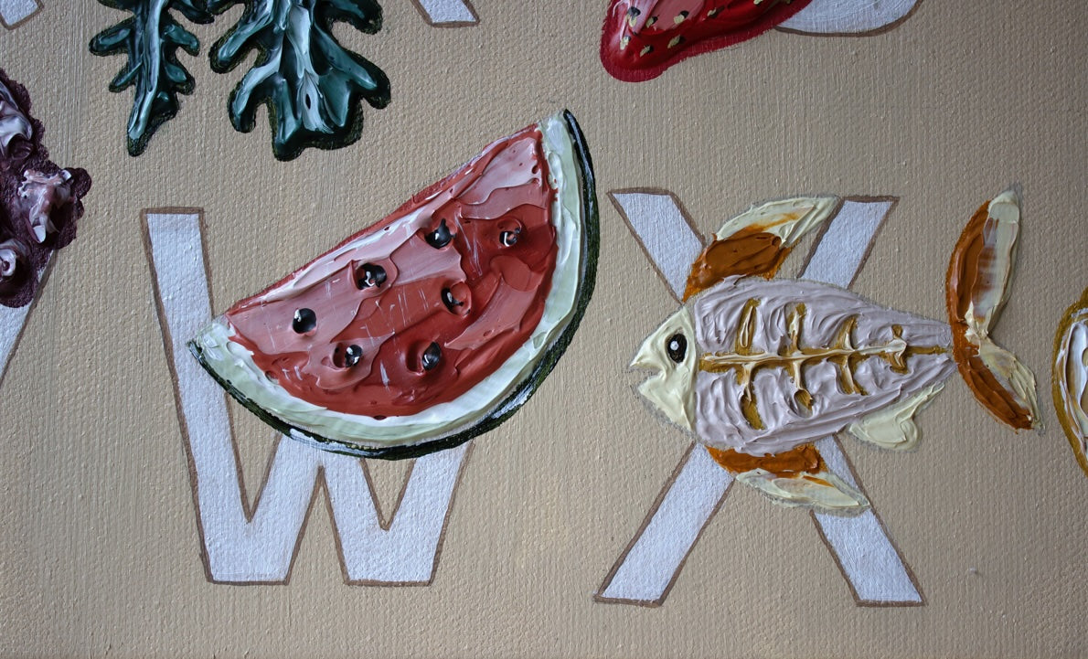 Alfabeto fine art print by marissa lico.