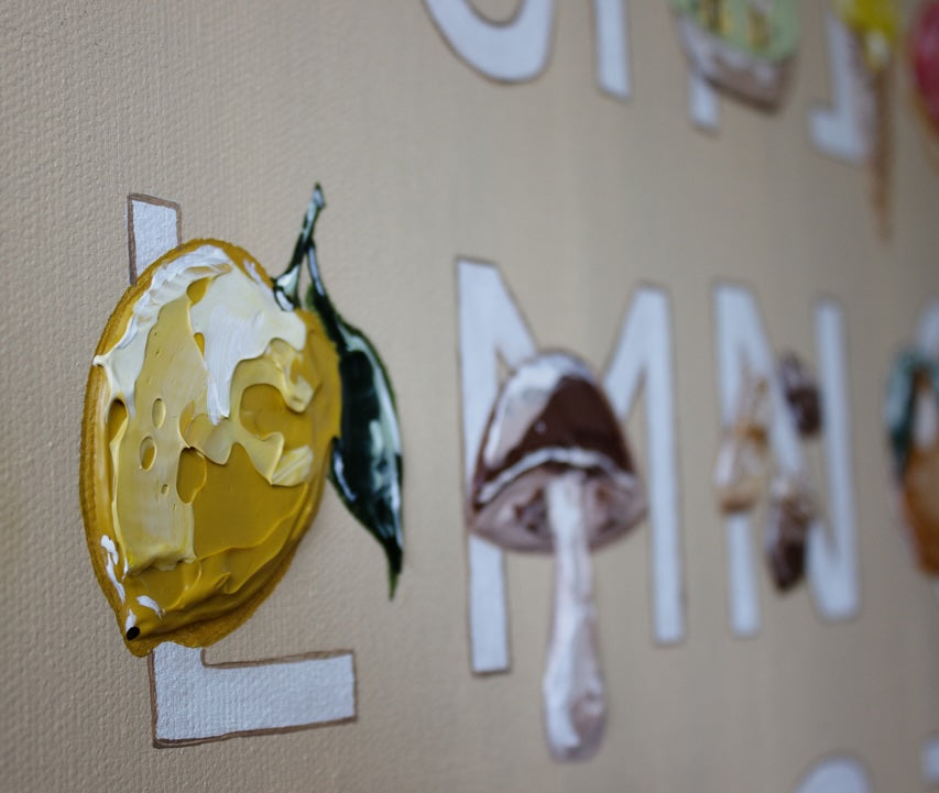 Alfabeto fine art print by marissa lico, artist.