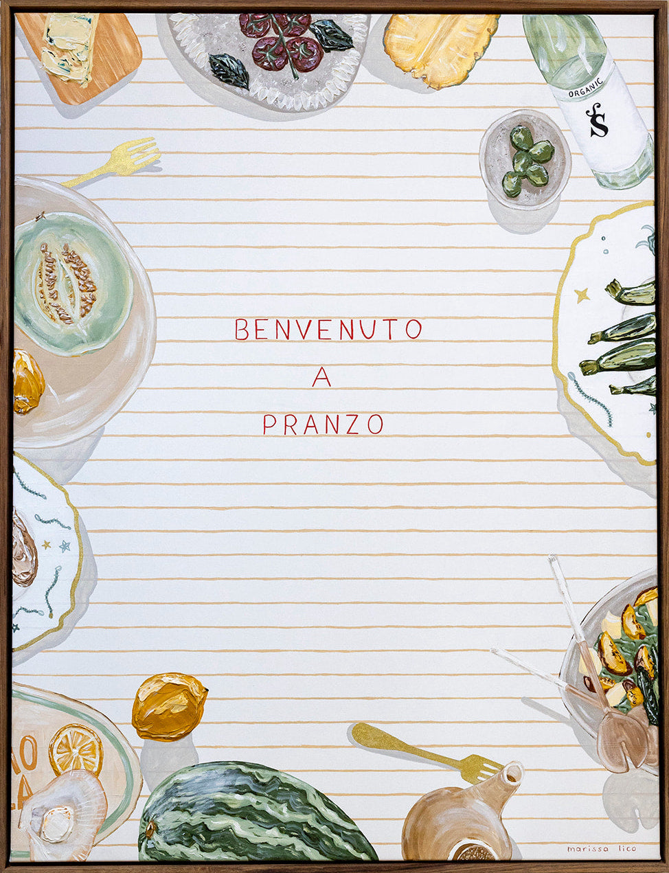 Benvenuto a Pranzo Italian Painting by Marissa Lico