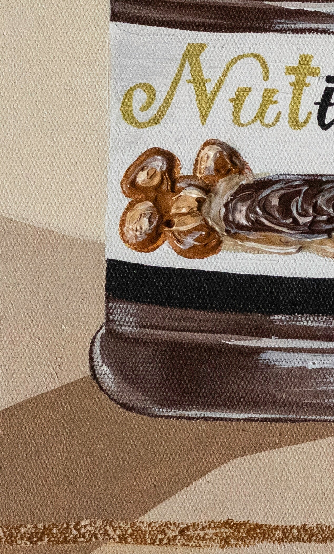 Nutino art print by Marissa Lico. Chocolate Spread as a painting.