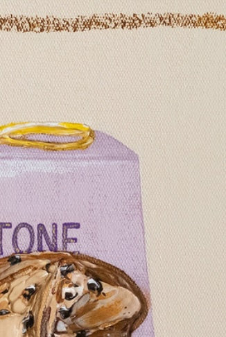 Panettone fine art print by Marissa Lico. texture of painting.