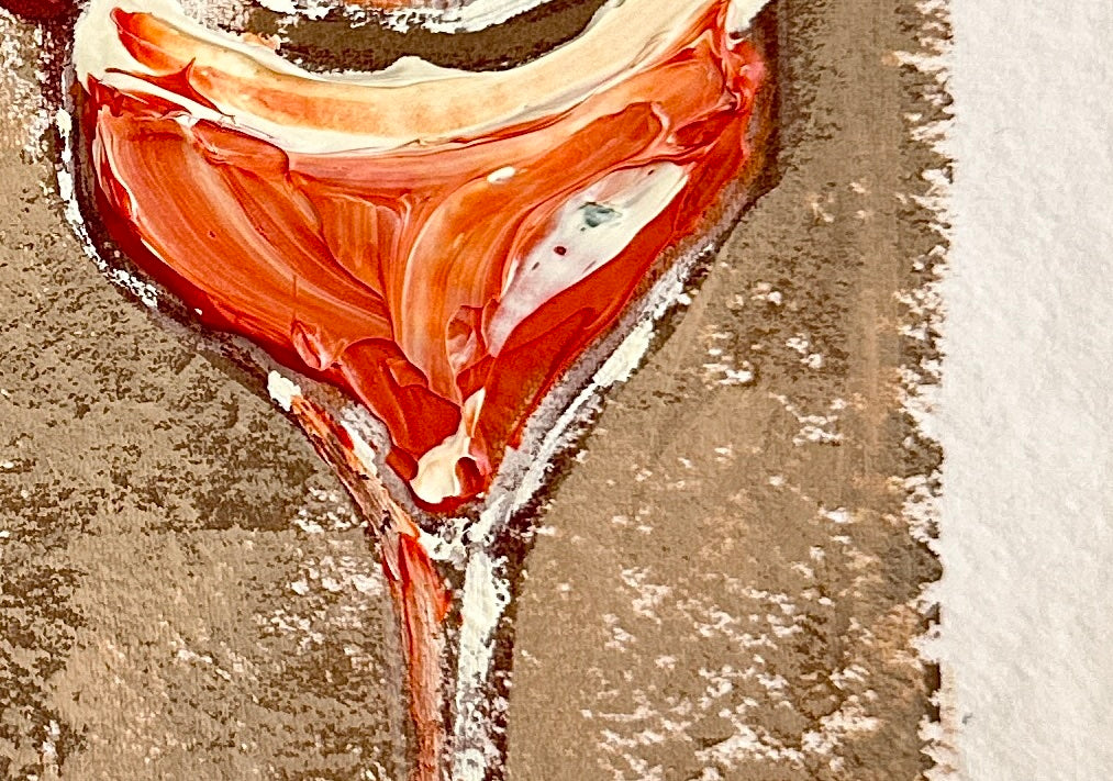 Rosato Mio original work by Marissa Lico, close up texture.