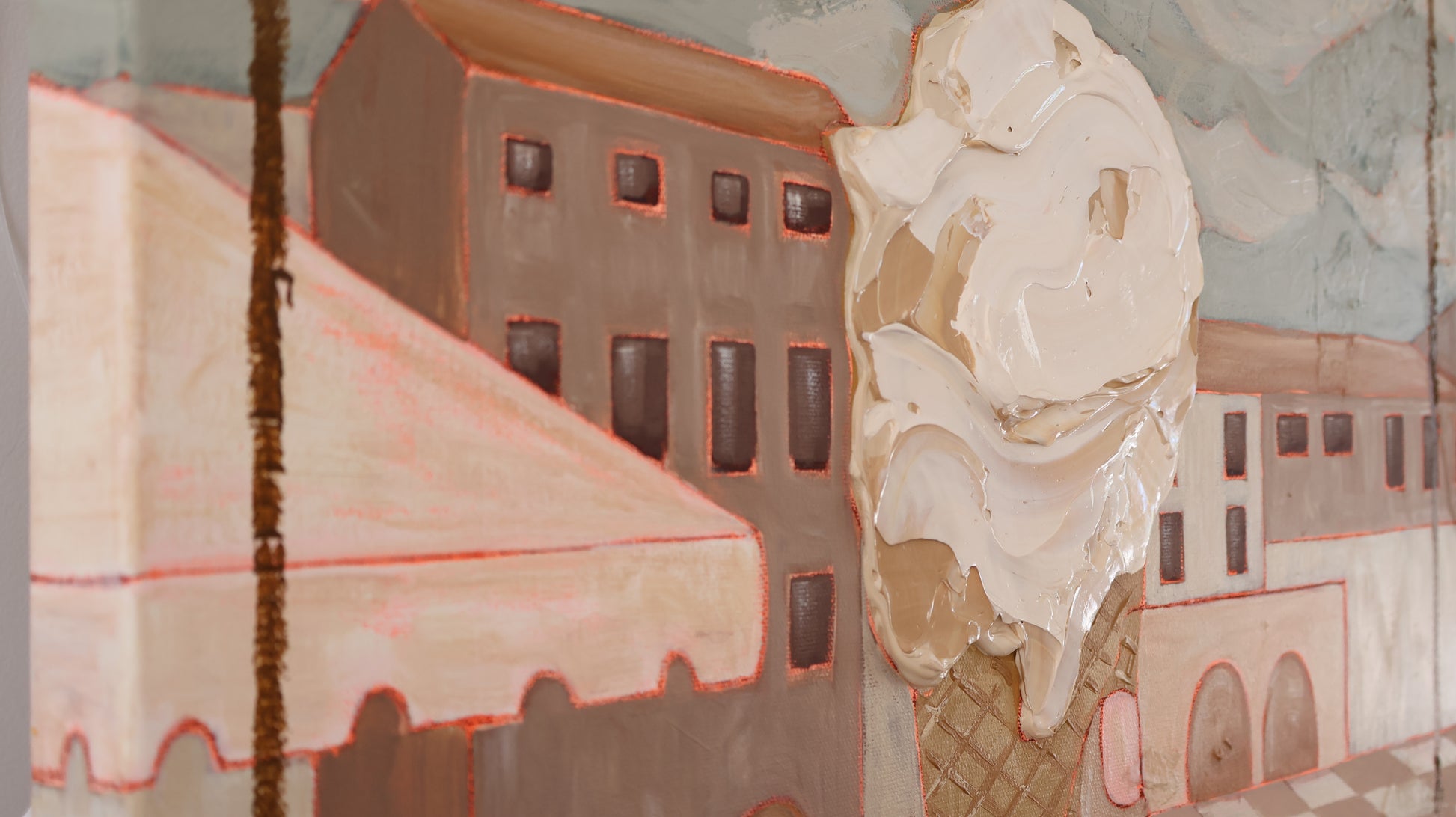 Gelati in Chianti italy painting of gelato by Marissa Lico