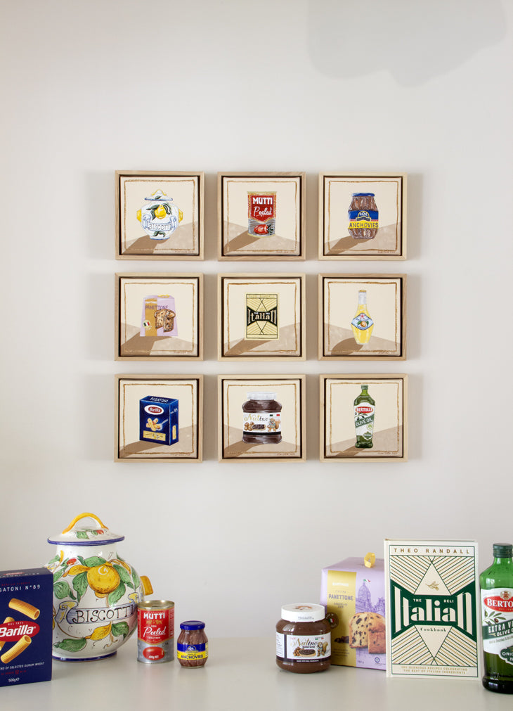 Lo Shop Series of works featuring Italian, an original painting by Marissa Lico