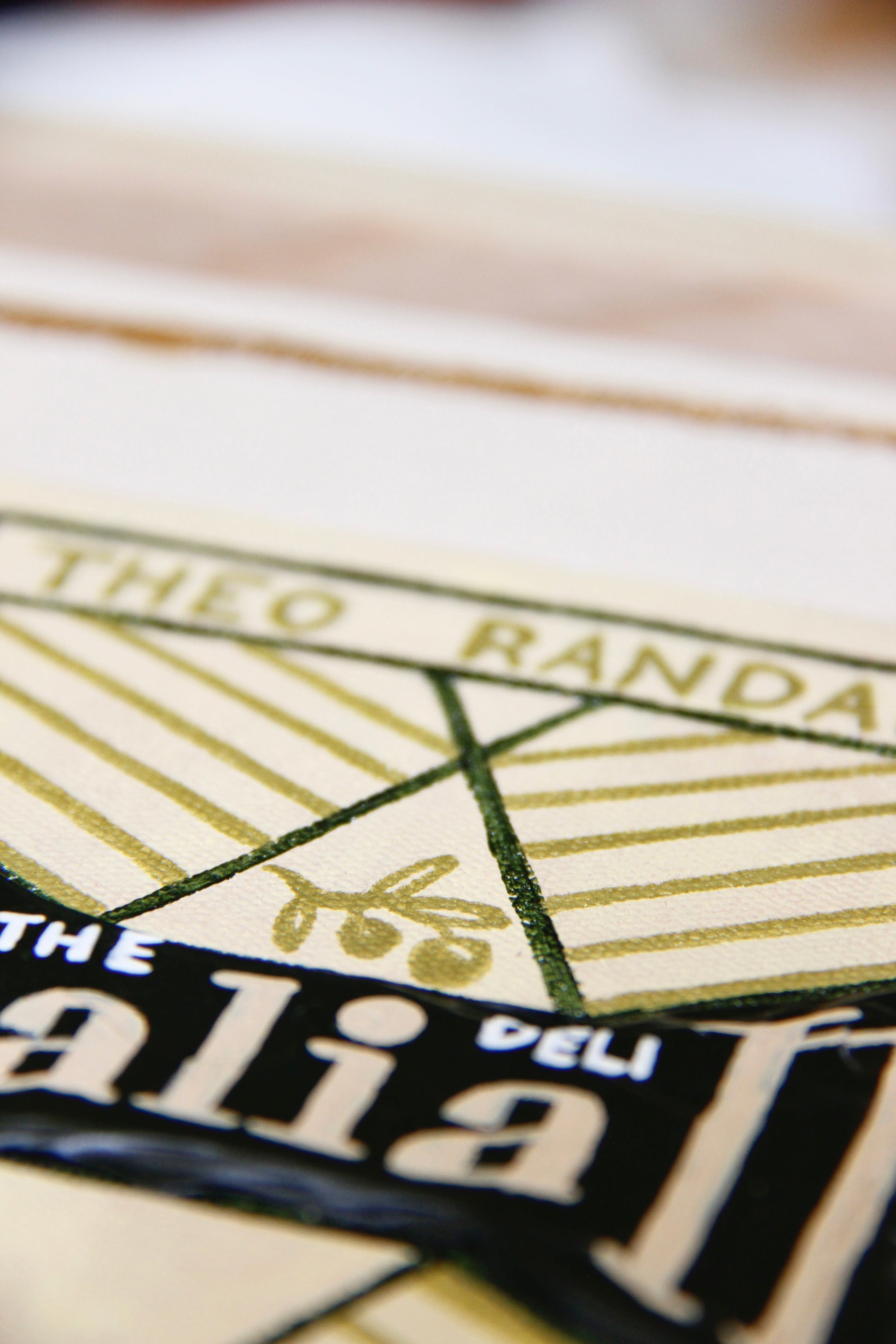 Italian painting Theo Randall book artwork by Marissa Lico