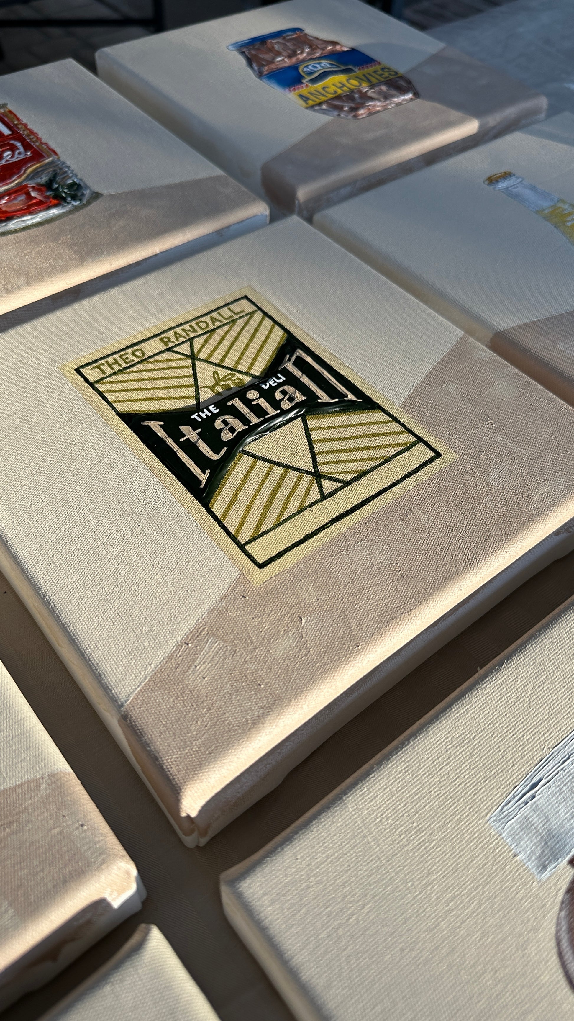 Italian painting Theo Randall book process photo by Marissa Lico