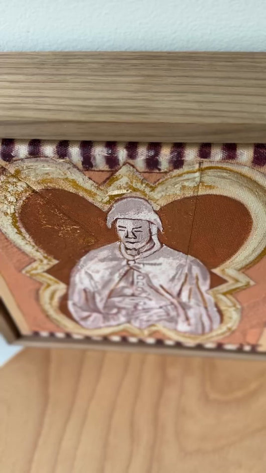 Andrea Sculpture close up video of Italian painting of sculpture on duomo in florence by Marissa Lico