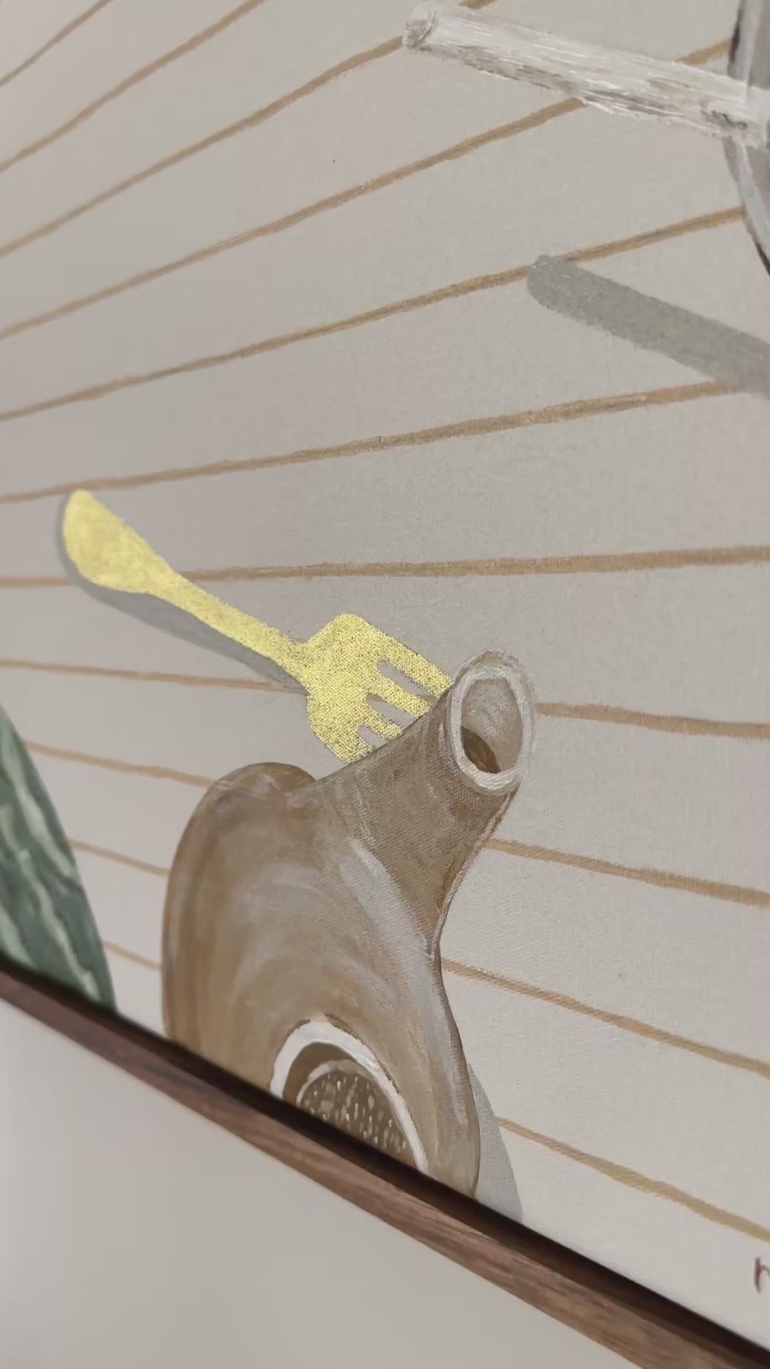 Pranzo II framed original artwork by Marissa Lico.