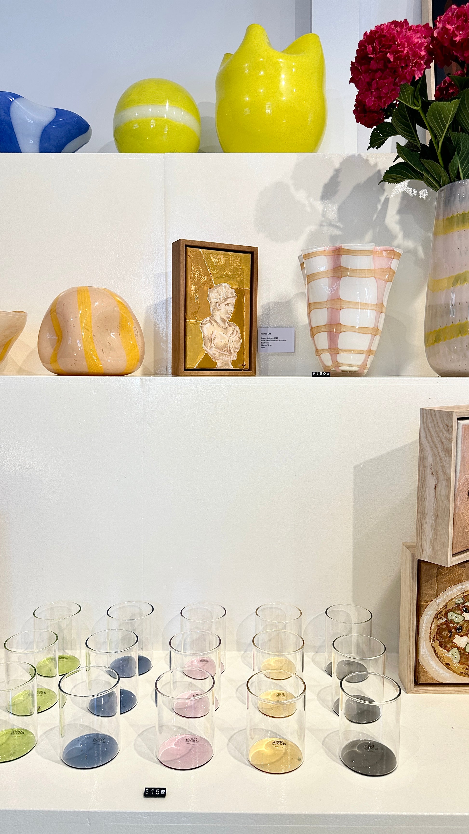 Roman Sculpture framed Italian painting by Marissa Lico