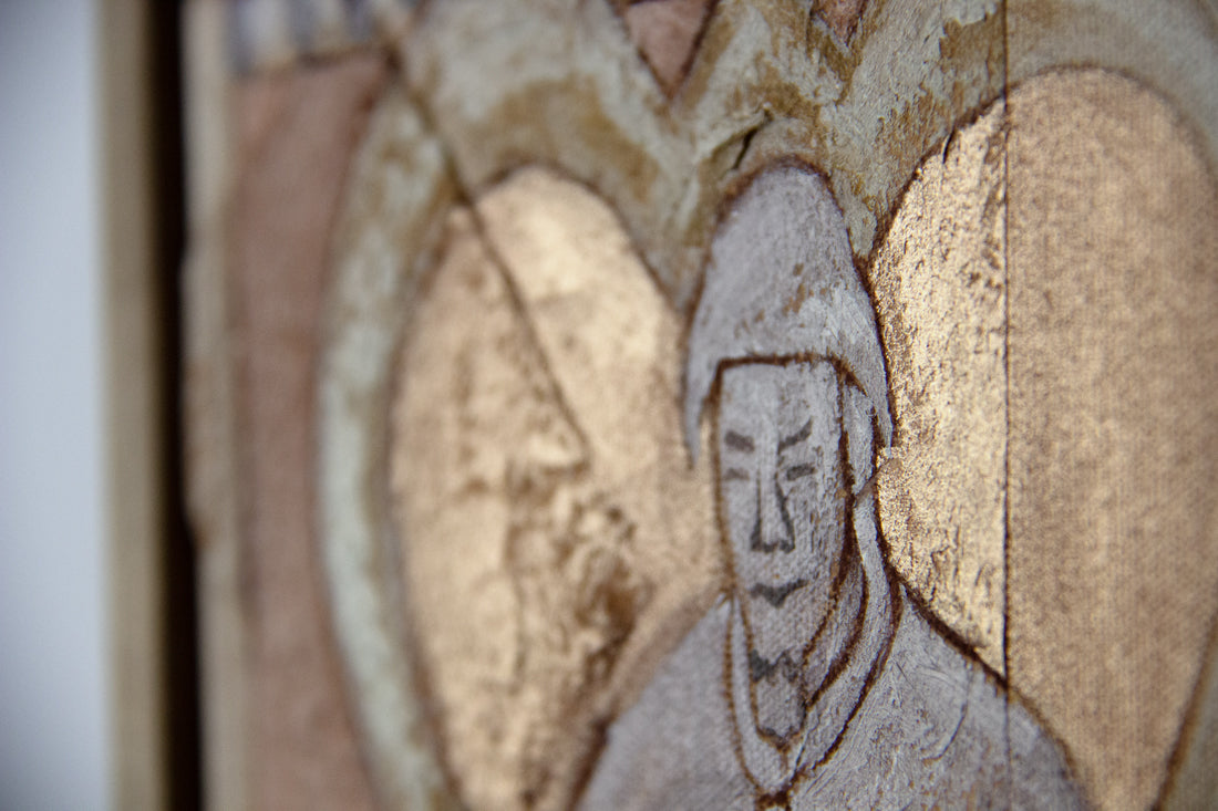 Andrea Sculpture Framed painting by artist Marissa Lico