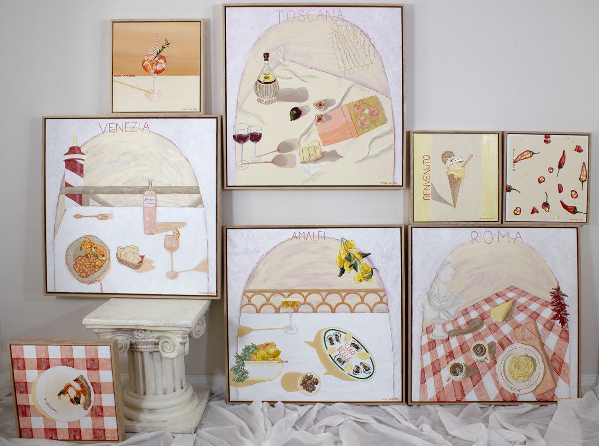 Toscana original painting by Marissa Lico. The Vacanza Collection.