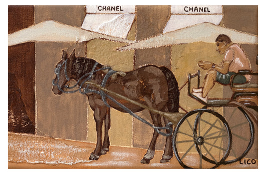 Horse Chanel wall art print by Marissa Lico