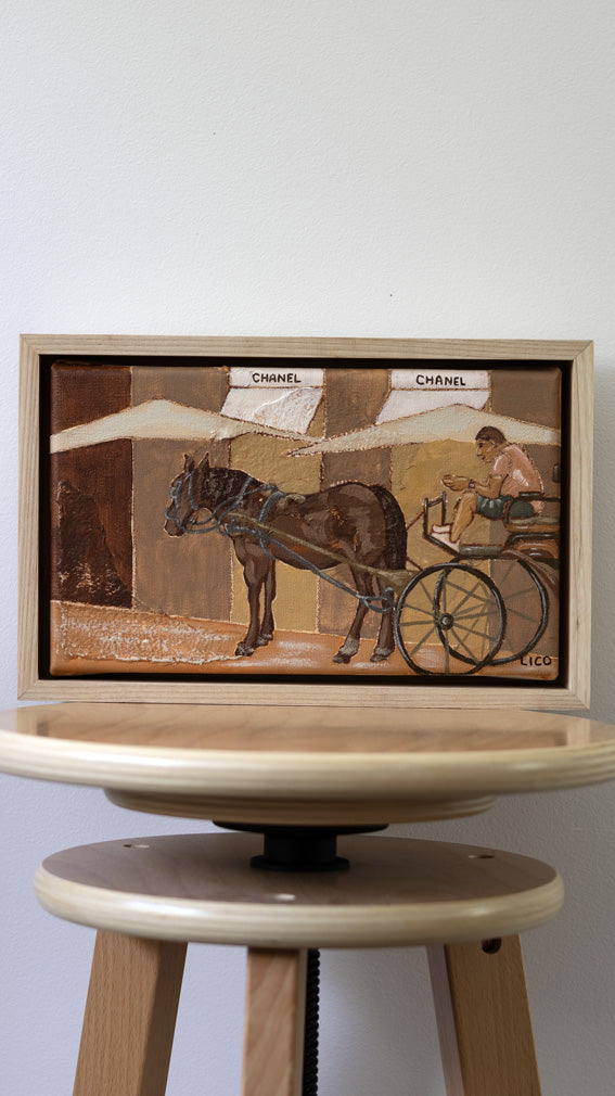 horse and Chanel original artwork by Marissa Lico