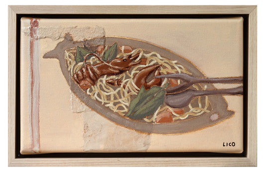 Lobster Linguine framed painting by Marissa Lico