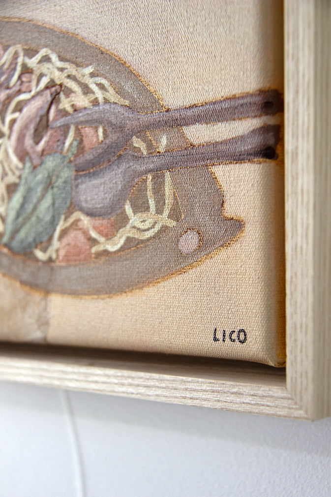 Lobster Linguine framed painting by of pasta Marissa Lico