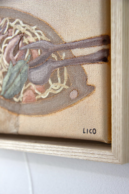 Lobster Linguine framed painting by of pasta Marissa Lico