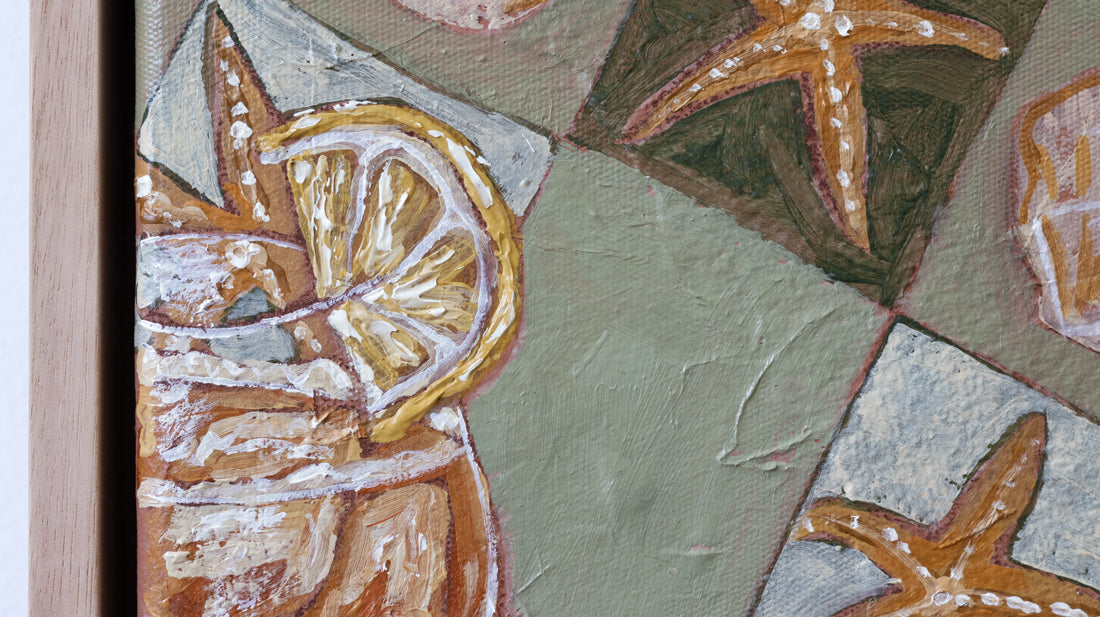 pasta by the sea original painting by marissa lico Aperol spritz Amalfi coast