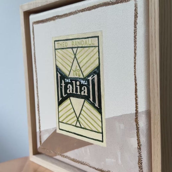 Italian original framed painting by Marissa Lico.