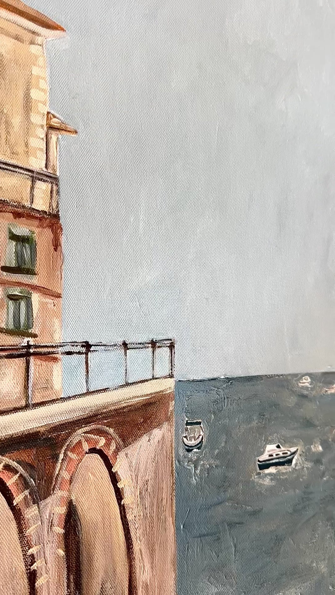 Video of al Mare painting print by Marissa Lico.