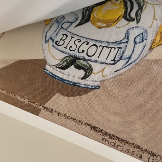 Biscotti fine art print by Marissa Lico. Video of texture details.
