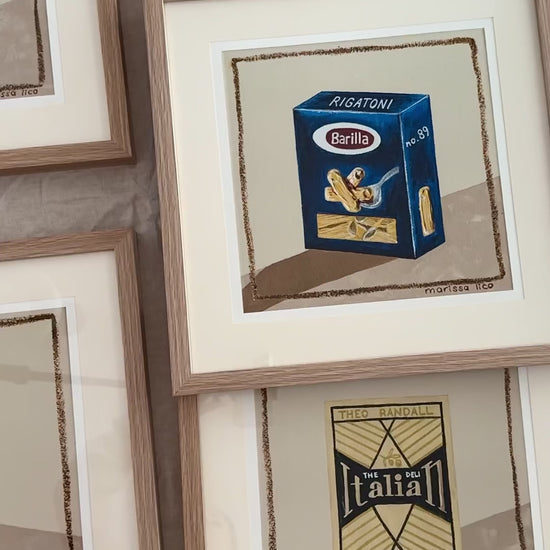 Panettone fine art print by Marissa Lico. Video of framed print. 