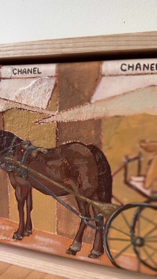 Horse & Chanel framed original by Marissa Lico