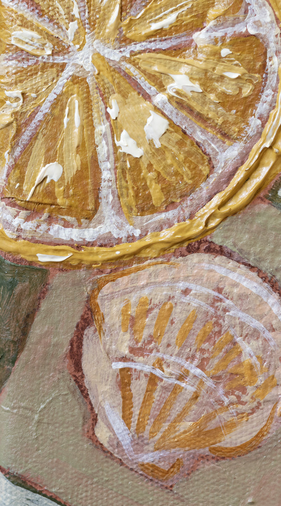 pasta by the sea art print by Marissa Lico lemons Amalfi coast