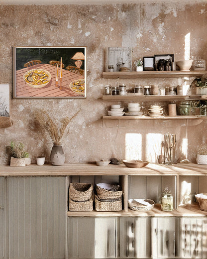 Pasta di Casa art print by Marissa Lico framed print in kitchen